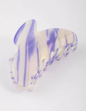 Acrylic Lilac Lunar Multi Clear Claw Clip