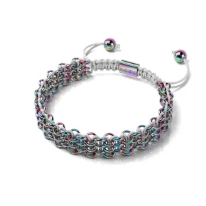 Chameleon Links | Original Kismet Bracelet | White x Unicorn Silver