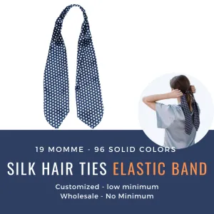 Custom Wholesale Silk Hair Ties