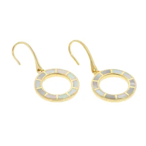 Dash Loop Dangle Gemstone 18K Gold Vermeil Sterling Silver Earrings | Jan Leslie