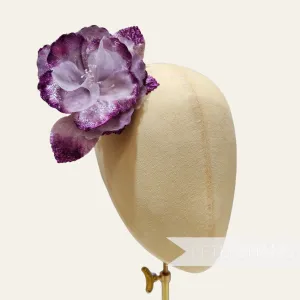 'Drew' 9cm Velvet and Organza Wired Millinery Hat Mount