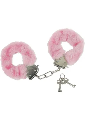 Frisky Caught In Candy Pink Furry Cuffs