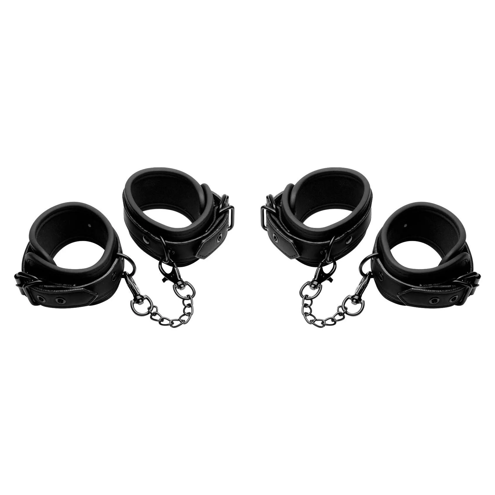 Kinky Wrist And Ankle Cuff Set