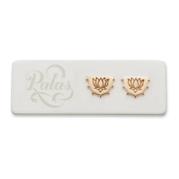 Little Lotus Stud Earrings (Bronze)