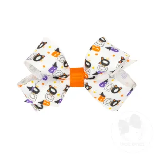 Mini Halloween-themed Printed Grosgrain Hair Bow