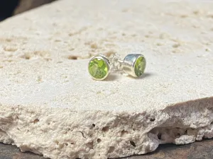 Peridot Stud Earrings