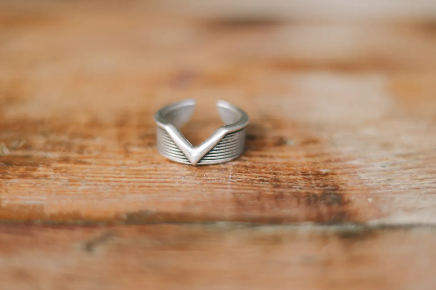 Ring for men, silver statement ring, men's ring, boyfriend gift for him, adjustable ring, v shaped ring, minimalist mens jewelry, stacking