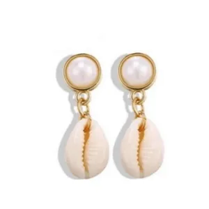 Seashell Drop Earrings