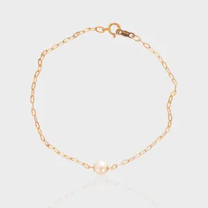 SOPHIE Solitaire Round Pearl Bracelet