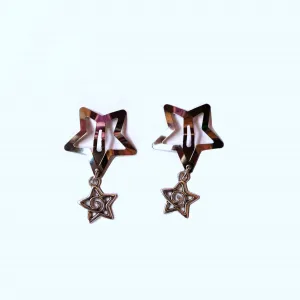 Spiral Star Clips x2