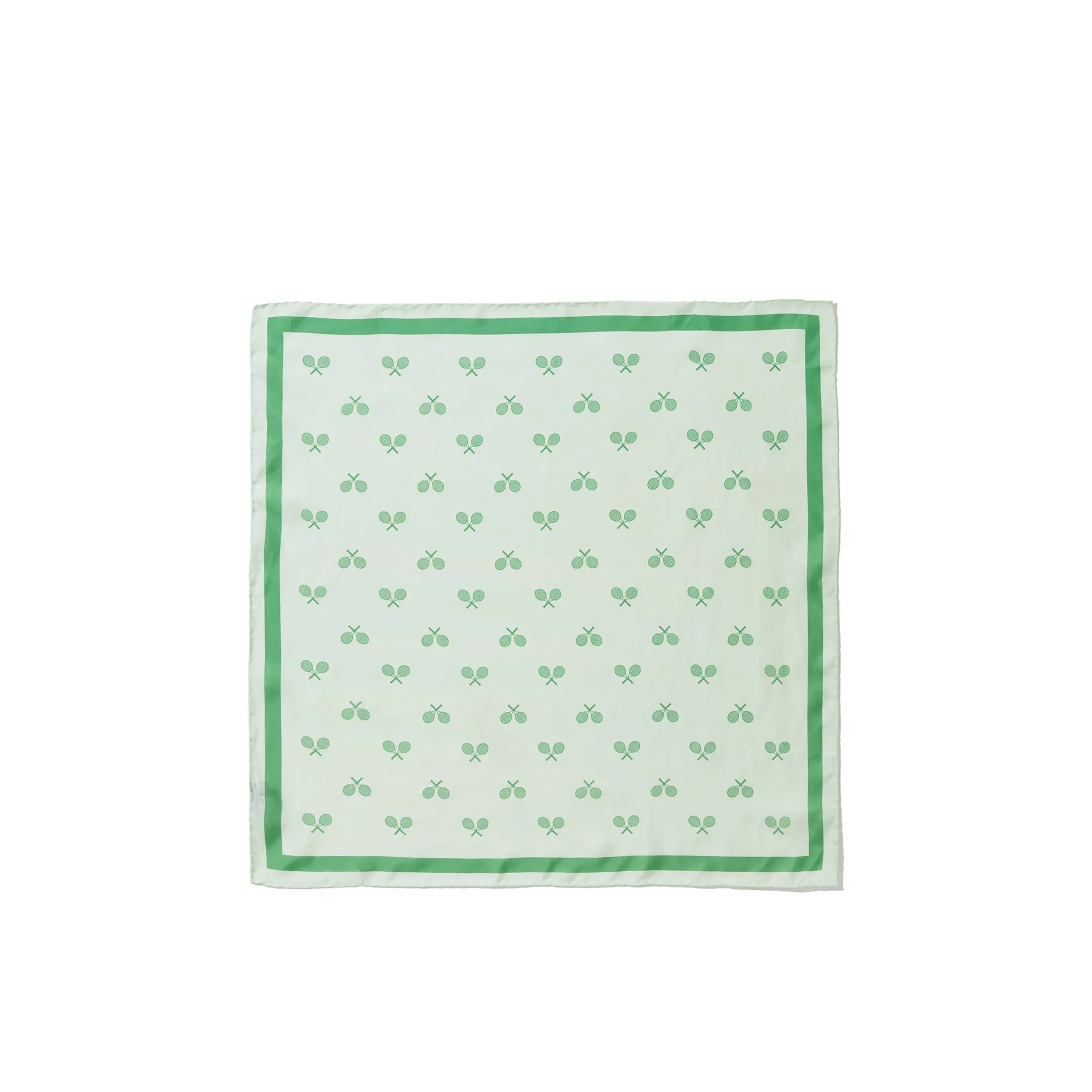 The Silk Mischa Tennis Scarf - Mint/Green