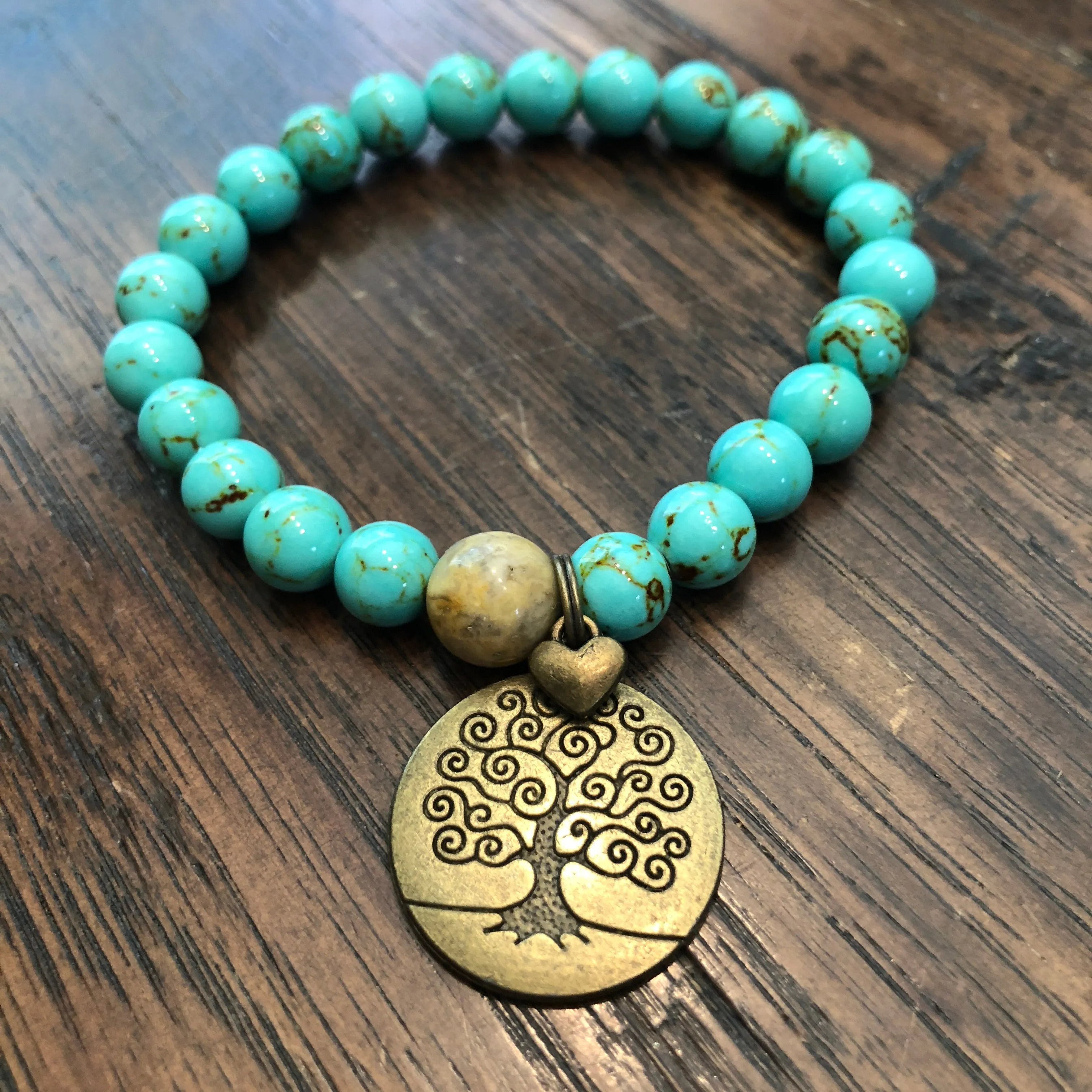 Turquoise & Bronze Bracelets