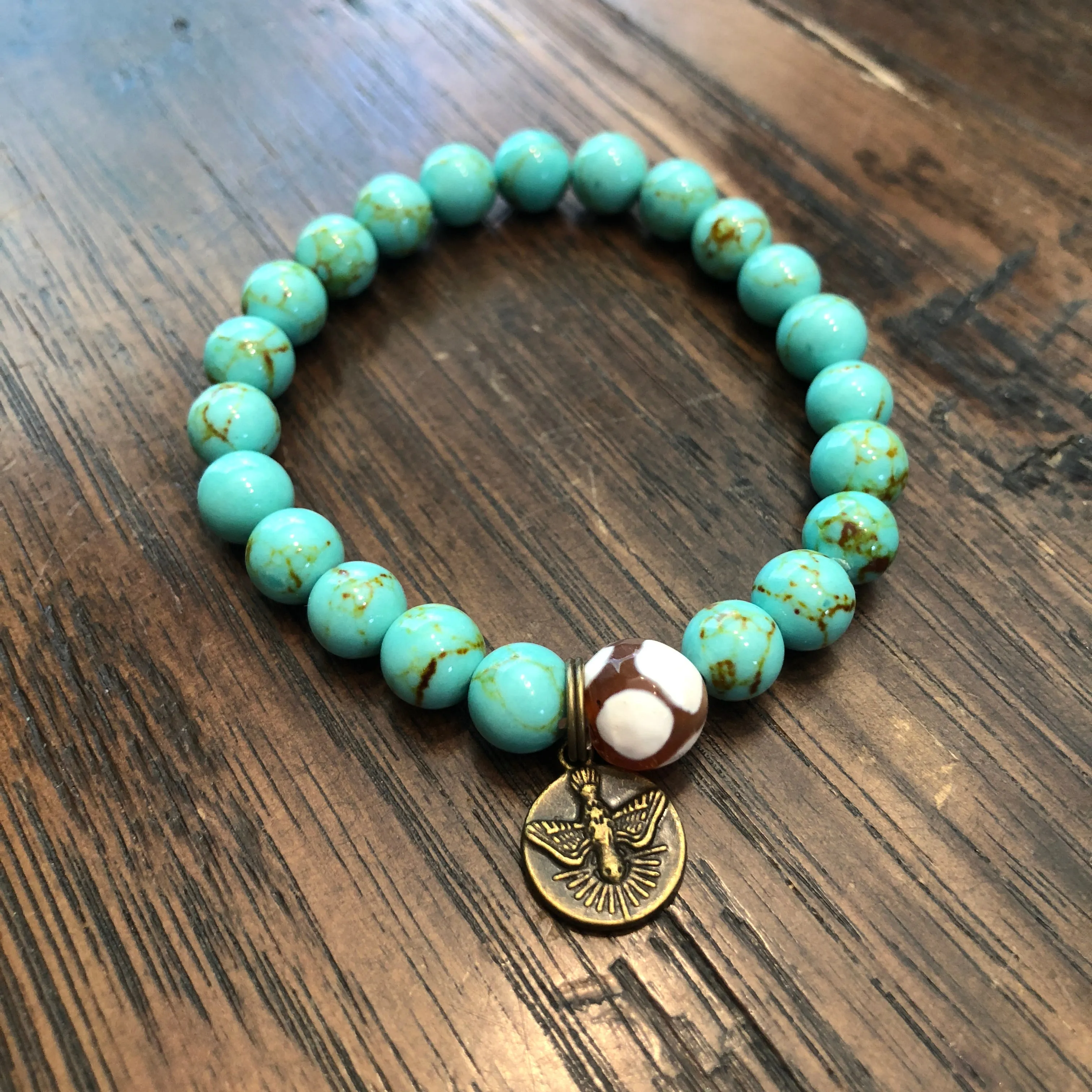 Turquoise & Bronze Bracelets