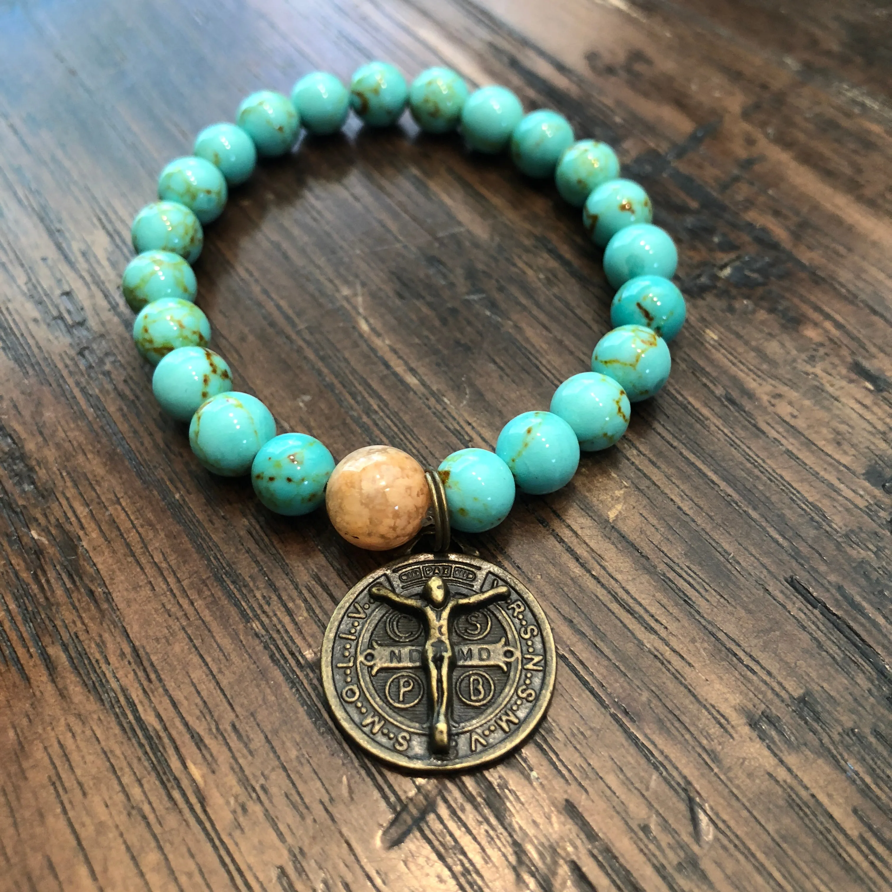 Turquoise & Bronze Bracelets