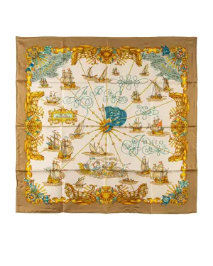 Voiles De Lumiere Silk Print Scarf