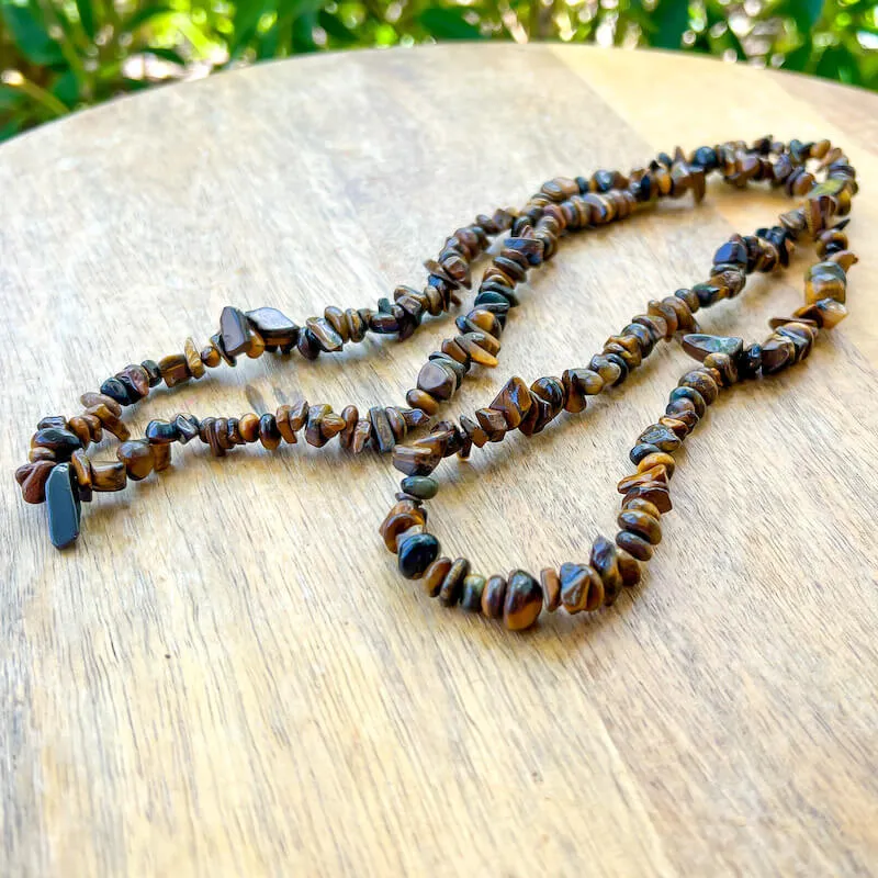 Yellow Tiger Eye Pendant Necklace